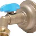 SharkBite 1/2 x 3/4 Inch MHT 90 Degree Hose Bibb, Quarter Turn, Push To Connect Brass Plumbing Fitting, PEX Pipe, Copper, CPVC, PE-RT, HDPE, 24620LF