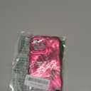 UEEBAI Ripple Case for iPhone 13 Pro Max, Cute Silver Cover Wave Shape for iPhone Case Pretty Aesthetic 3D Phone Cover, Water Ripple Shell 3D Chrome Design for Women and Girl, Hot Pink