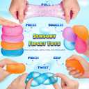 4 Pcs Gummy Squeeze Gumdrop Fidget Gift,Malt Sugar Gumdrop, Adult Cute Sensory Fidget Autism Stress Ball for Anxiety Stress Relief Thing ADHD Office Mental Health Gifts Prizes Party Favors