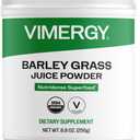 Vimergy Barley Grass Juice Powder, Organic Superfood, 250g, 63 Servings