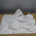 Down Feather Fiber Comforter King Size - All Season Luxury Hotel Duvet Insert, Medium Warmth, 750+ Fill Power Fluffy Premium Comforter, White Cotton Cover, 106'' x 90''