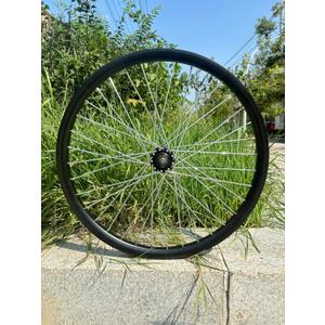26 inch Double Wall Aluminum Front Rim Heavy Duty Wheel 10G 36 Spokes for MTB/Road/Cruiser Bicycles