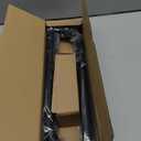 Black Wrap Around Curtain Rods 28 to 48 Inch:Blackout Adjustable Window Curtain Rod,Room Darkening Heavy Duty Curved French Metal Single Drapery Rods for Bedroom Kitchen Easy Install,Matte Black