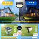 Solar Spot Lights Outdoor IP68 Waterproof, Ultra-Bright PerformanceSimple Modes for Easier Operation, Auto On/OffSolar Powered Landscape Lights for Garden, Yard, Pathway (Cool White, 4 Pack)