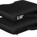 Stadium Seat Cushions for Bleacher, Portable Extra Thick Bleacher Cushion with Handle, Waterproof Stadium Seat Pads for Hard Chair for Baseball Football Outdoor Indoor Events, 2PCS, 16.5 X 13.4 X 2.56 Inches