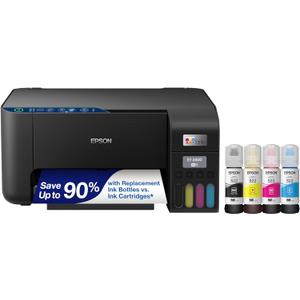 Epson EcoTank ET-2400 Wireless Color All-in-One Cartridge-Free Supertank Printer with Scan and Copy  Easy, Everyday Home Printing, Black