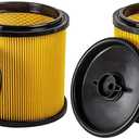 2 Pack Replacement Filter Compatible with Vacmaster Shop Vac 5 to 20 Gallon, Vac Master VCFS Standard Disposal Cartridge Filters For Hart Wet/Dry Vacuums