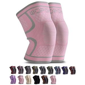 WOPOKY Knee Braces for Knee Pain, Compression Knee Sleeves Support for Weightlifting Running Squatting Basketball Working out, Knee Pain Relief for Meniscus Tear Arthritis 3 XL