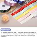 MECCANIXITY Polka Dots Grosgrain Ribbon 50 Yards 1 Inch Dark Green with Gold Dots Polka Dots Ribbon Bow Decoration for Crafts Gift Wrapping Wedding DIY Handmade