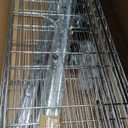 YNN Storage Shelves,1750Lbs 5 Tier Heavy Duty Metal Rolling Shelving Unit with Wheels & 8 Hooks, Adjustable Garage Wire Rack for Kitchen, Bathroom,Industrial,Pantry(36" W x 14" D x 72" H, Chrome)