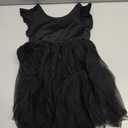 Arshiner Toddler Flower Girl Dress V-Back Bowknot Birthday Party Formal Ball Gown Prom Tulle Dresses (Black) 3-4Y
