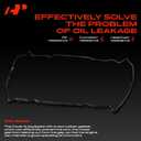 A-Premium Engine Valve Cover Compatible with BMW 125i, 128i, 130i, 323i, 325i, 328i, 525i, 528i, 530i, X1, X3, X5, Z4, Replace# 11127552281 (Standard Type with PCV Hose)