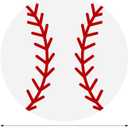 Oudain 12 Pcs Round Baseball Tablecloth 84" Plastic Red White Baseball Tablecloth Disposable Circle Softball Sports Table Cloth Art Design Thread Decoration for Dining Wedding Birthday Party