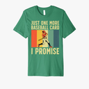 Baseball Card Collector For Men Women Boys Card Collecting T-Shirt Green