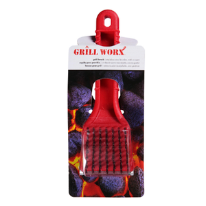Grill Worx Stainless Steel Bristles Grill Brush with Scraper