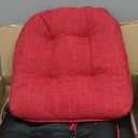 Chair Cushions for Dining Chairs Set of 4, Red Kitchen Chair Cushions, Chair Pads with Ties and Non Slip Backing, Christmas Room Decor, Tufted Memory Foam Seat Cushion 4 Pack, 15.5"x15.5"x4"