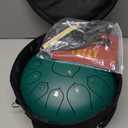 Steel Tongue Drum-13 Note 12 Inch Percussion Instrument Lotus Hand Pan Drum C key with Drum Mallets Carry Bag
