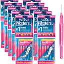 Piksters Interdental Brushes, Size 00, 80 Count (8 x 10 Packs), Interdental Tooth Brush for Extremely Tight Gaps, Gum Soft Bristles for Plaque Removal, Safe for Braces (80 pk)