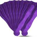 Manaloom Pack of 500 Curved Craft Sticks - 8" Birchwood Popsicle Sticks for Crafts, Jumbo Craft Sticks for Fan Handles, Wedding Programs, DIY Crafting Supplies, (Purple)