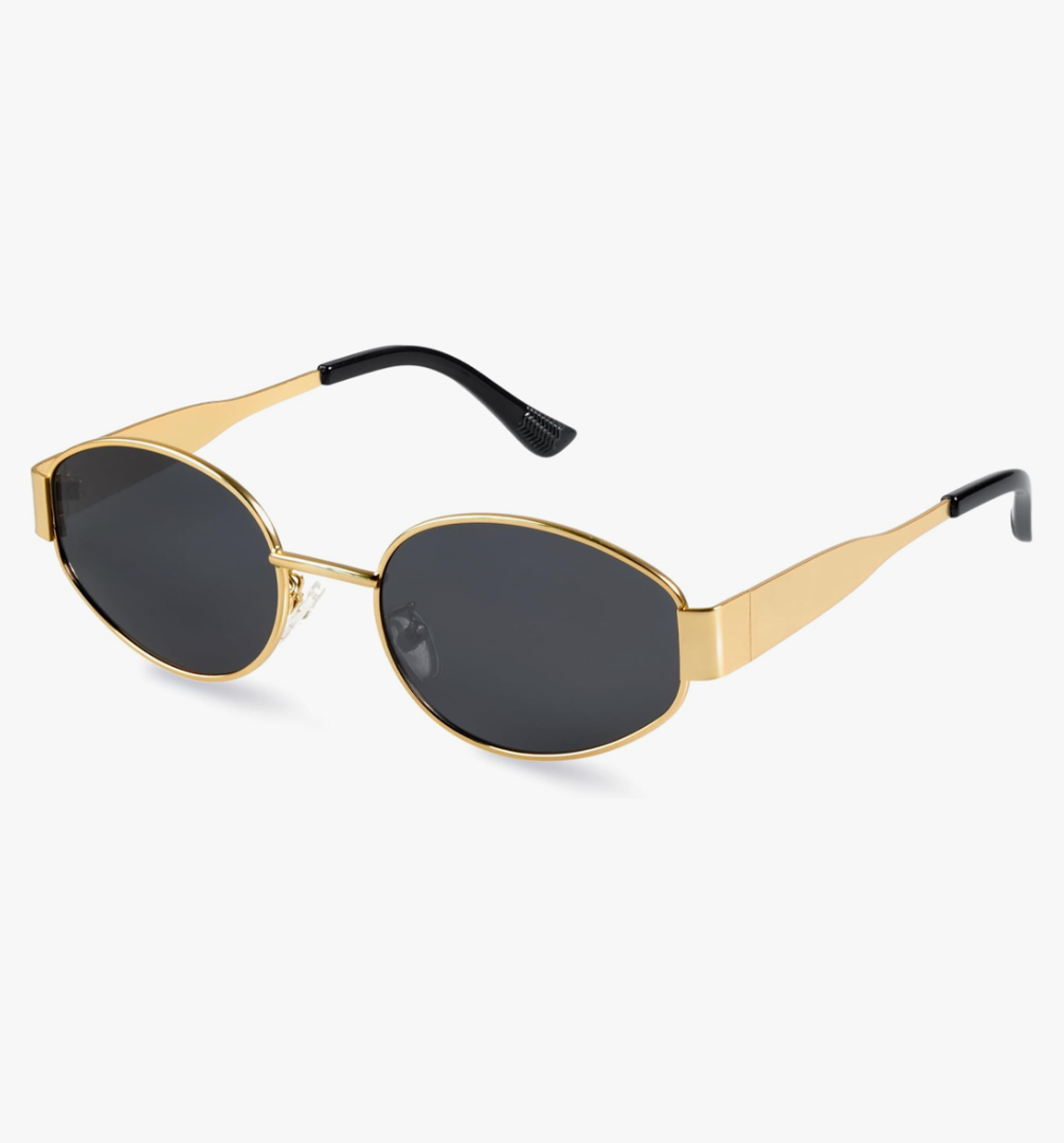 livho Oval Trendy Polarized Sunglasses Women Men, Retro Sun Glasses for Women Men 2024, Vintage Classic UV Protection Shades