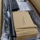 VASAGLE LED Bed Frame Queen Size, Queen Bed with Headboard and 4 Drawers, 1 USB Port and 1 Type C Port, Adjustable Upholstered Headboard 36.7/39.3 Inches, No Box Spring Needed, Light Gray URMB821G01