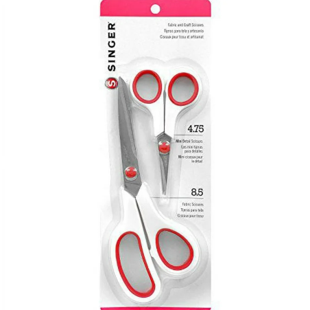 Singer 3404 Scissors, Red & White