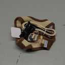 rabbitgoo Dog Harness Small Sized and Leash Set, Step in Soft Light Puppy Vest, Breathable Mesh Pet Harness, Reflective for Safe Easy Walking, Brown & Beige S (S (Chest: 15.1 - 16.5"))