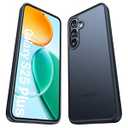 TORRAS Shockproof Galaxy S22 Case, [Military Grade Drop Tested] Translucent Matte Hard Back & Soft Edge Slim Protective for Samsung S22 Case Guardian Series, Black