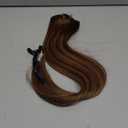 Seamless Clip In Hair Extensions Real Remy Human Hair, 18 Inch 120g 8pcs, Invisible PU Skin Weft, Balayage Chocolate Brown to Caramel Blonde, Straight Hair for Add Volume&Natural Blend