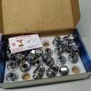 M12x1.25 Lug Nuts 24 pcs Compatible with Frontier NP300 Titan (Non XD) 13/16" 21mm Hex 1.46x1.18 Chrome OEM Factory Style Wheels Lug Nuts