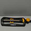 Melnor 65133AMZ XT Turbo Oscillating Sprinkler W/Timer, 4,500 sq. ft., Quick Connect Bundle, 2-Way Adjustable, Black, Yellow (2-Way Adjustable With Timer)