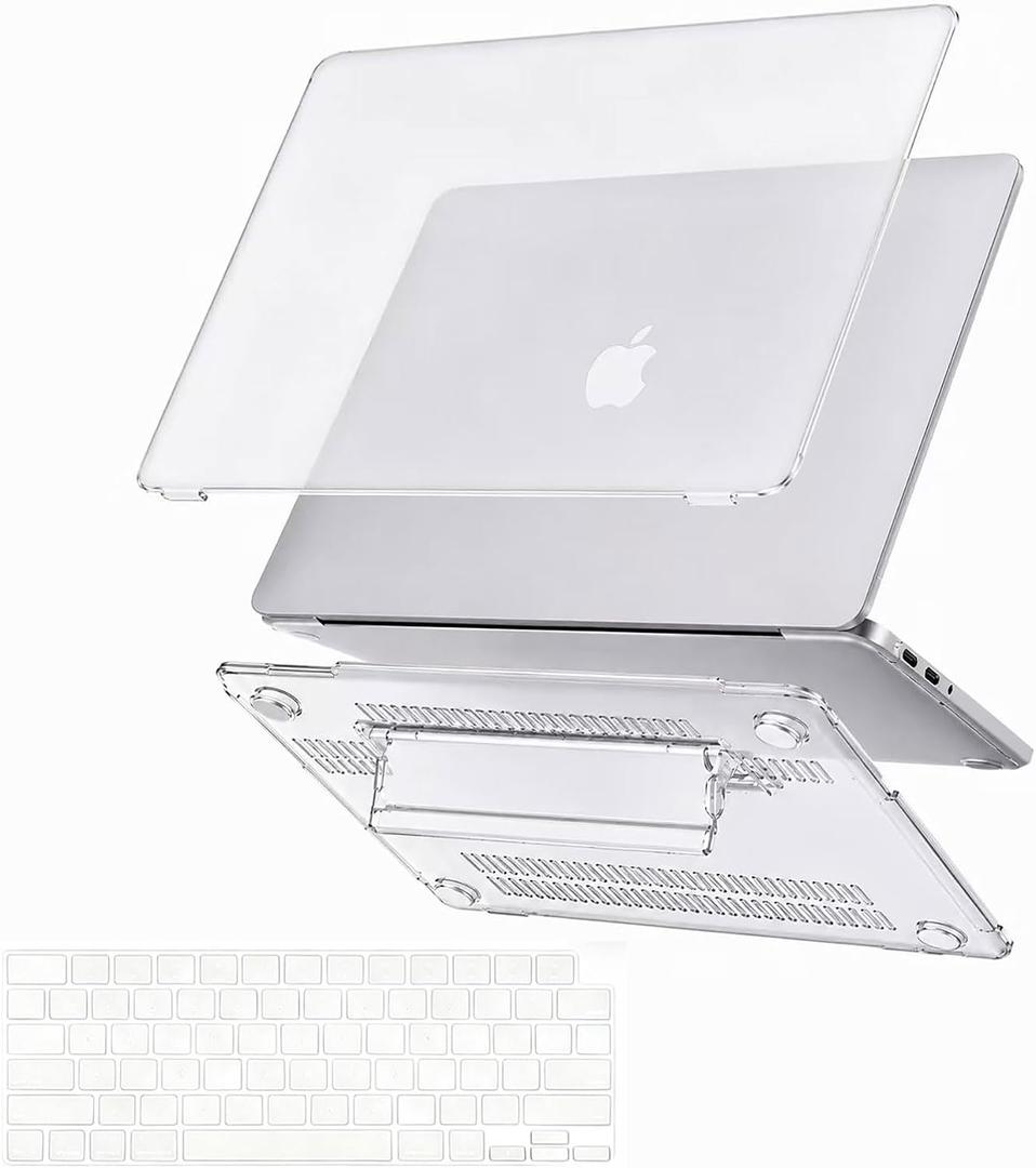 for MacBook Neo Case 13 Inch 2026 A3404, Matte Clear, Kickstand