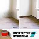 Baseboard Trim,4 Inch(W) x 20 Feet(L) Peel and Stick Flexible Baseboard Molding Trim, Self Adhesive Vinyl Baseboard Cove Base, Base Boards for Walls with Utility Knife,Brown Wood Grain
