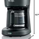 Mr. Coffee 5-Cup Mini Brew Switch Coffee Maker, Black