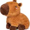 Capybara Microwavable Unscented 1.5 lbs Heating Pad for Women and Kids - Cute Soft Cozy Pillow Plush Heatable Warm Stuffed Animals - Kawaii Hot and Cold Plushie Food Toy- Capybara Gifts for Girls Boys