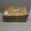 Furologee White Entryway Table, 38'' Console Sofa Table with 3 Fabric Drawers, Industrial Entry Way Table with Storage Shelves, Display Shelf for Living Room, Hallway, Entrance, Foyer