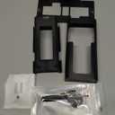 Anti Theft Ring Doorbell Mount - Renter Friendly Ring Doorbell Holder for Apartment Door - All Metal Ring Door Bracket Blink Doorbell Mount No Drill (Frosted Black)