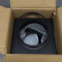 Solar Lantern Decorative Outdoor Set of 2 (18’’ & 15’’) Modern Black Metal Lanterns with Solar Candles, Decorative Candle Lanterns for Outdoor Porch, Patio, Garden, Yard Decor