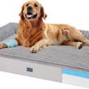 Veehoo Orthopedic Dog Bed for Large Senior Dogs, 7 Inch Thick XL Memory Foam Dog Bed with L Shaped Bolsters, Orthopedic Pet Couch with Waterproof Liner & Removable Washable Cover, 48"x30"x7"