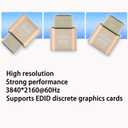 4K HDMI Dummy Plug, Virtual Monitor Emulator, Headless Display Adapter, EDID Emulator, Supports 4096x2160@60Hz, 3840x2160@60Hz, 2560x1440@60Hz for Windows, Mac, Linux Plug & Play 