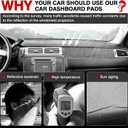 Autorder Dashboard Cover Mat for 2007-2014 Chevrolet Tahoe Suburban/GMC Yukon XL&2007-2013 Chevy Avalanche Silverado 1500 2500 3500 LTZ/GMC Sierra SLT Denali Accessories Upgrade Velvet Dash Cover