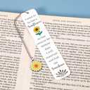 Christmas Stocking Stuffers for Woman Sunflower Bookmark, Sunflower Gifts for Women Girls, Sunflower Stuff Inspirational Gifts for Women Valentines Gifts for Her, Get Well Gifts Graduation