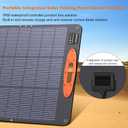 SOKIOVOLA N-Type 16BB 200W Portable Solar Panel for EF/Jackery/Bluetti/Anker Power Station Foldable Solar Panel 25% High Efficiency IP68 Waterproof for Outdoor Trip RV Camping Blackout Off Grid
