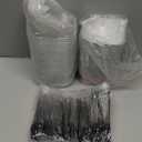 50 Pack Square Mini Cake Pans with Lids,Mini Loaf Pans with Lids,Aluminum Foil Baking Cups,Disposable Ramekins Cupcake Cups,Dessert Cups for Wedding Birthday Party Picnics,5oz (Pink)