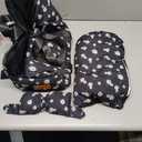 Cullaby Center Console Dog Car Seat Safe Travel for Small Dogs Under 15 lbs Detachable Washable Pet Carrier with Storage Pockets & Safety Leash,Black