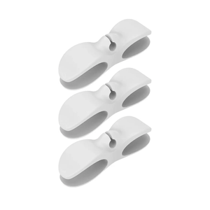 Appliance Cord Organizer 4 PCS Silicon Cord Winder Cable Management Clip Organizer Tools(White)