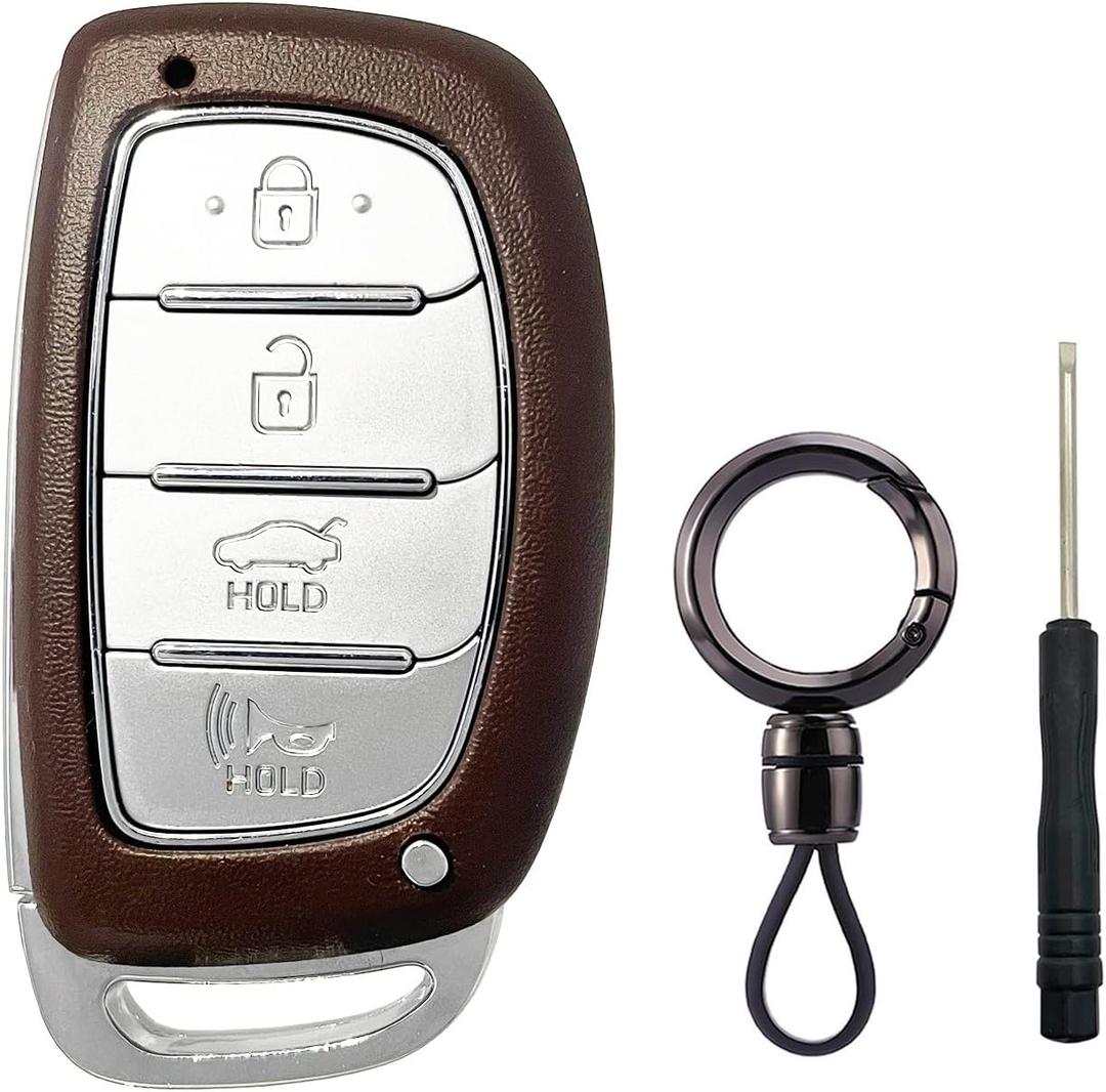 4 Buttons Replacement Key Fob Shell fit for Hyundai Sonata Tucson Elantra GT Ioniq Keyless Entry Remote Control Key Fob Cover