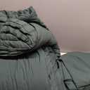 CozyLux Twin Comforter Set with Sheets 5 Pieces, Forest Green Seersucker Luxury Textured Bed in a Bag, All Seasons Soft Bedroom Bedding Sets with Down Alternative Comforter, Sheets, Pillowcase & Sham