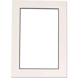 Poster Palooza 11x14 Precut White with Black Core Picture Matboard for 8x10 Photo - for Frames Measuring 11 x 14 Inches - Bevel Cut Matte to Display Art Measuring 8 x 10 Inches - Acid Free ONE MAT