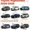 220lbs Upgraded Highlander Heavy Duty Aluminum Roof Rack Cross Bars Compatible with Highlander 2020-2026 XLE Limited Platinum Hybrid (Not for L/LE/LE Hybrid), Cargo Bars with Anti-Theft Lock